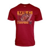 USC Trojans Football Unisex Cardinal 2024 Las Vegas Bowl Champs T-Shirt